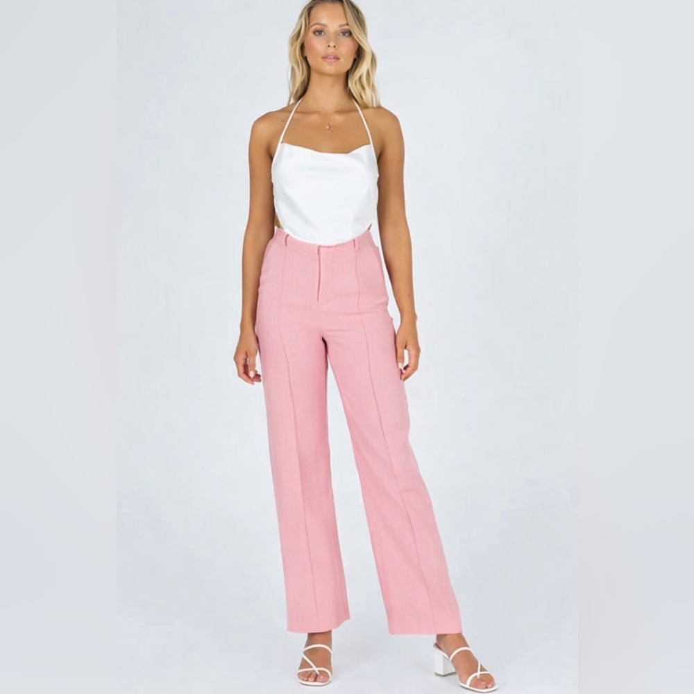 Princess Polly Pink/Coral Size 6 Women's Pants